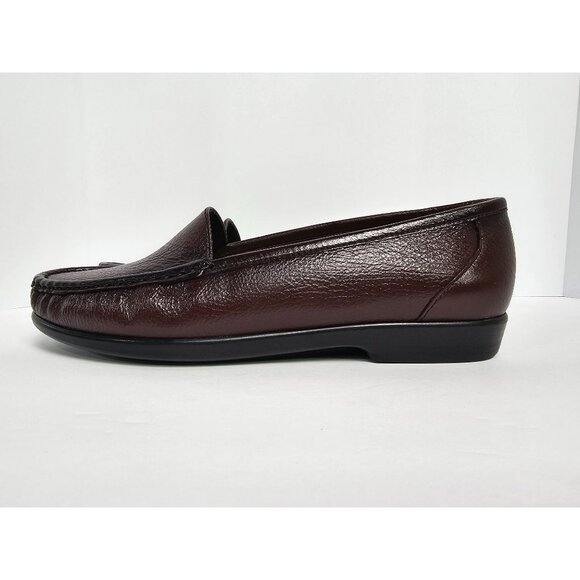 SAS Simplify Antique Wine Womens Loafers Size 10M Leather Comfortable Slip-On Sh - Picture 6 of 6